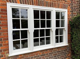 3-part timber sash windows installed by Harrow Windows Ltd